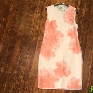 Lined scuba sheath dress